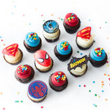 The Superhero Dozen: Official Licensed Nut-Free Cupcakes