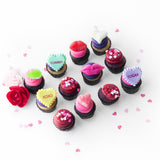 The Sealed With a Kiss Dozen: Nut-Free Love Cupcakes
