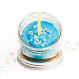 Birthday Cake Jarcake: Nut-Free Confetti Cake & Candle