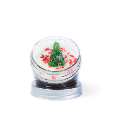 White Chocolate Peppermint Jarcake: Ready-to-Eat Nut-Free Cupcake