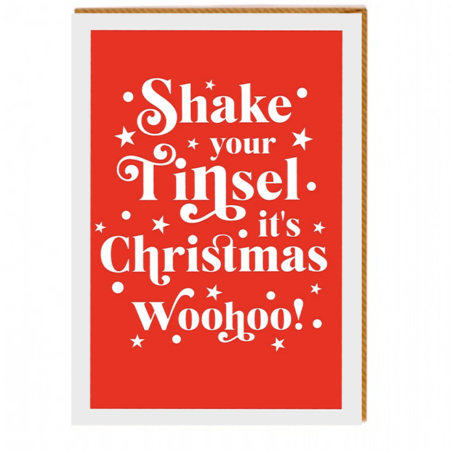 Shake Your Tinsel Christmas Card