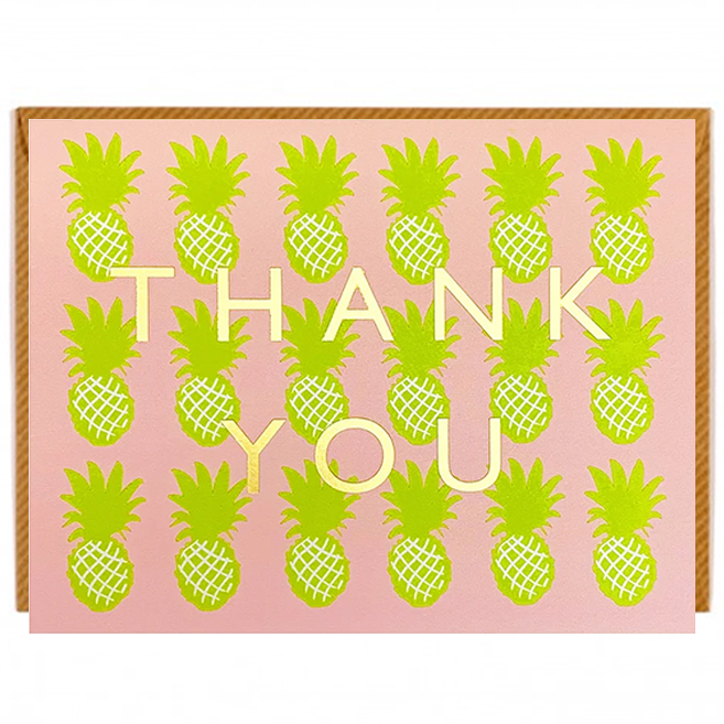 Thank You Pineapples Card