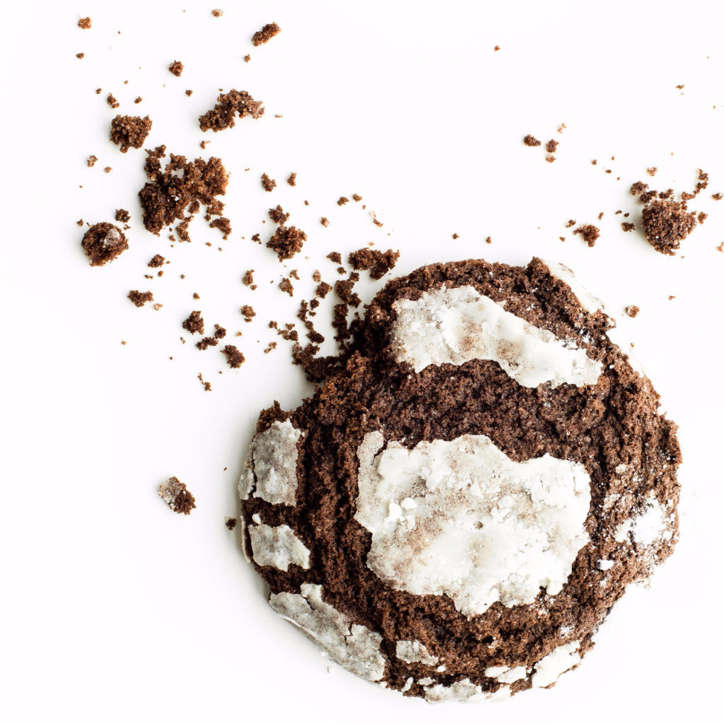 Single soft-baked Double Chocolate nut-free cookie, individually wrapped, featuring milk, white, and semi-sweet chips for a treat in Toronto.