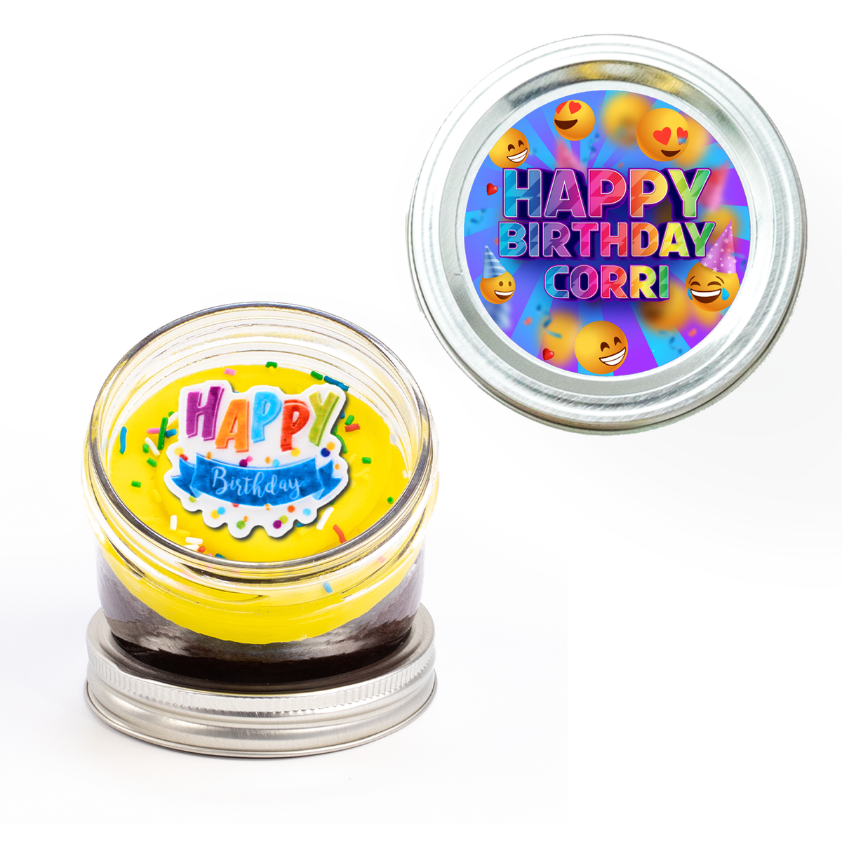 Personalized Jarcake - Happy Faces