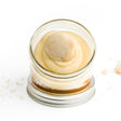 Vanilla Jarcake (Mini/Regular sizes) in a jar with personalized sticker option, vanilla frosting, and shortbread cookie for nut-free delivery in Toronto.